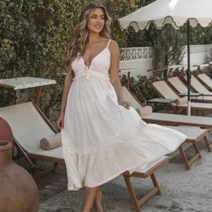 Spell & Gypsy - Magnolia Soiree Dress in White (MEDIUM)